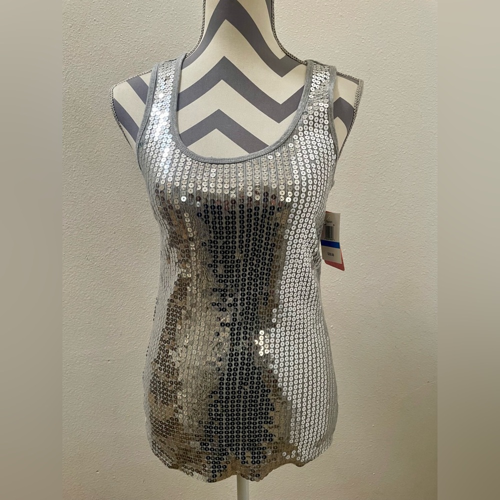 Flourish Top - Silver Women's Sweater. Size XLarge